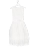 Elsy Sequin Embroidered Dress - White