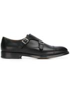 Doucal's Double Buckle Monk Shoes - Black