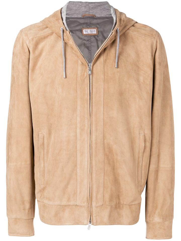 Brunello Cucinelli Zipped Hoodie - Brown