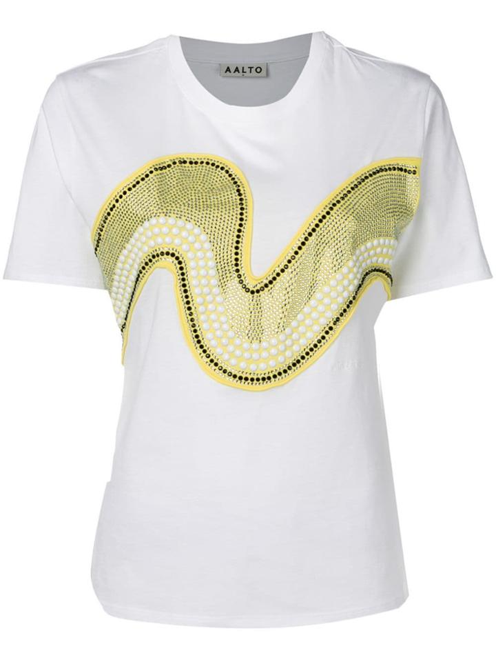 Aalto Appliquéd T-shirt - White