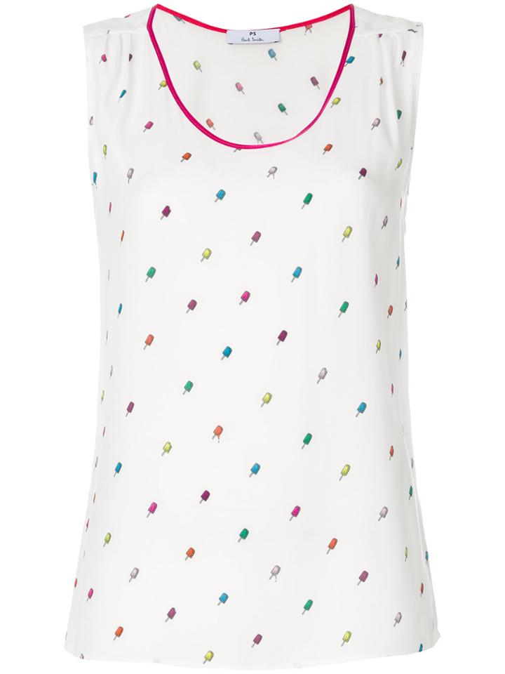 Ps By Paul Smith Ice-cream Tank Top - White