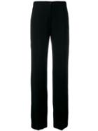 Alberto Biani - Wide Leg Trousers - Women - Polyester/triacetate - 42, Black, Polyester/triacetate