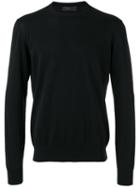Prada Plain Sweatshirt, Men's, Size: 46, Black, Cotton