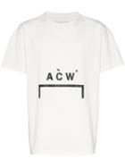 A-cold-wall* Bracket Logo Printed Cotton T-shirt - White