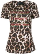 Philipp Plein Leopard Print T-shirt - Brown