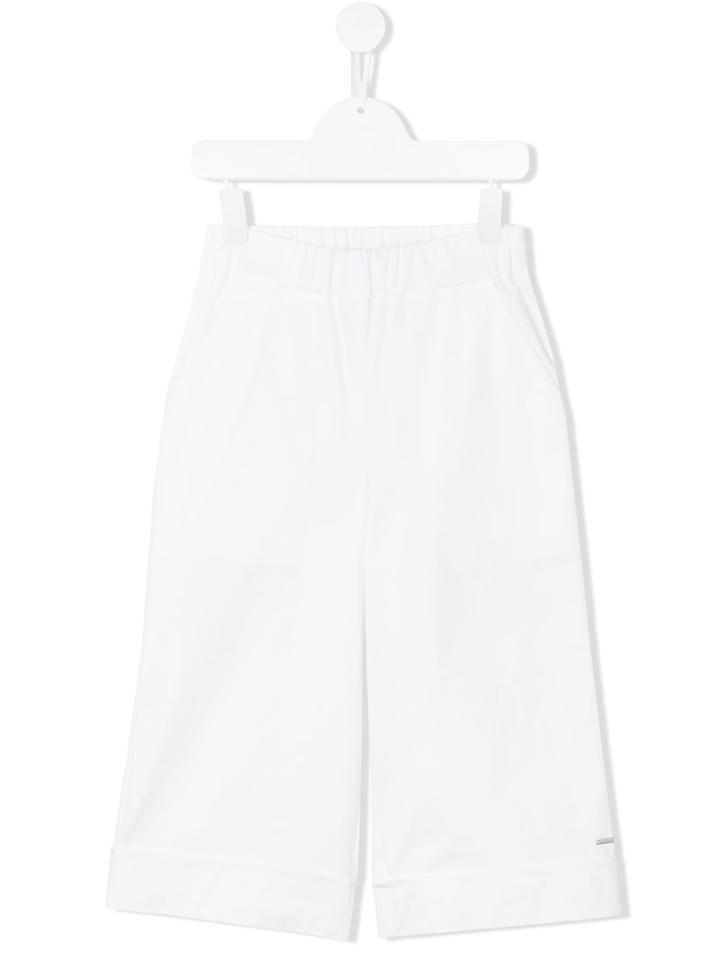 Loredana - Twill Trousers - Kids - Cotton/spandex/elastane - 10 Yrs, White