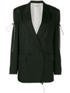 Nina Ricci Drawstring Toggle Blazer - Black