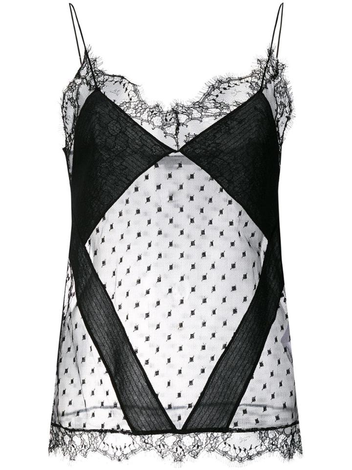 Givenchy Lace Detail Top - Black