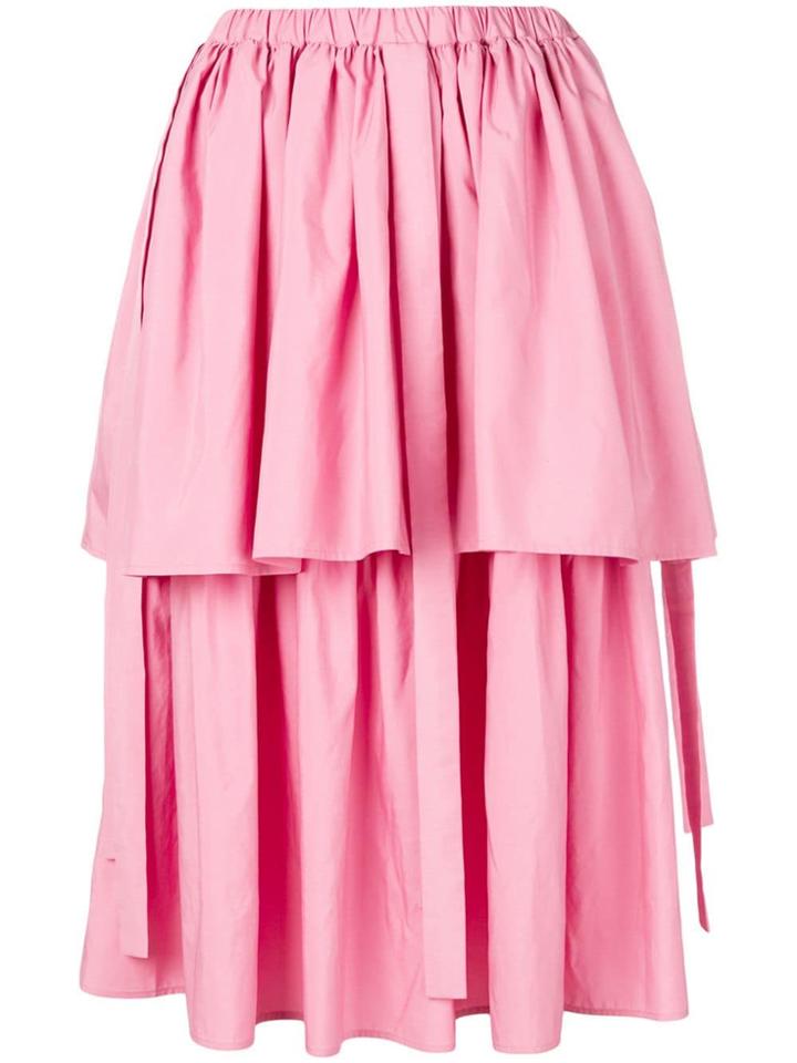 Sara Lanzi Tiered Skirt - Pink