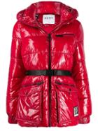 Dkny Belted Puffer Jacket - Red