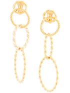 Racil Interlocking Hoop Earrings - Gold