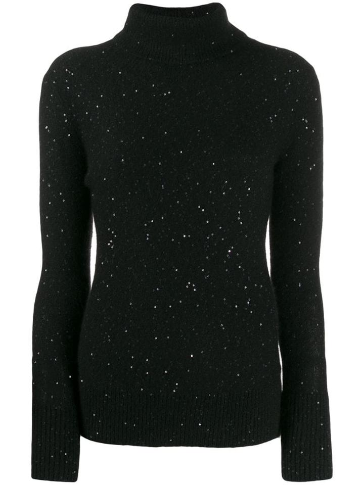 Fabiana Filippi Sequin Embellished Jumper - Black