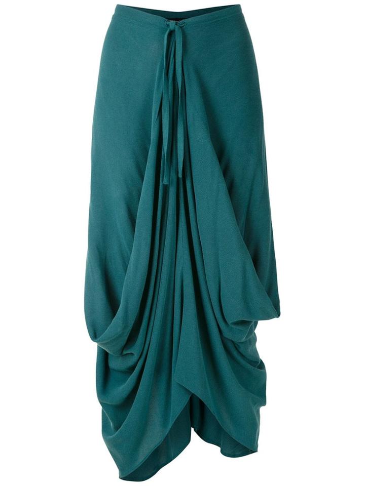 Uma Raquel Davidowicz México Draped Skirt - Blue