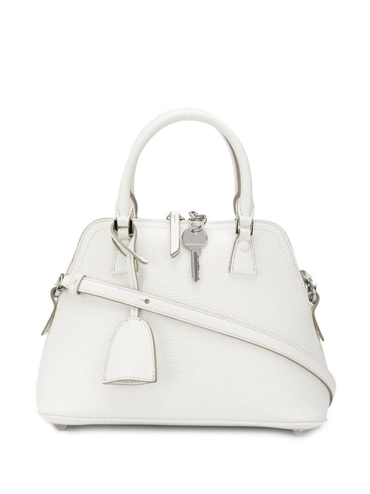 Maison Margiela Medium Key Detail Shoulder Bag - White