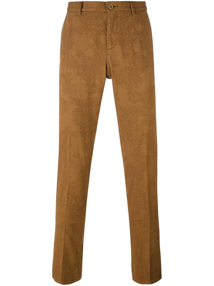 Etro Patterned Chinos