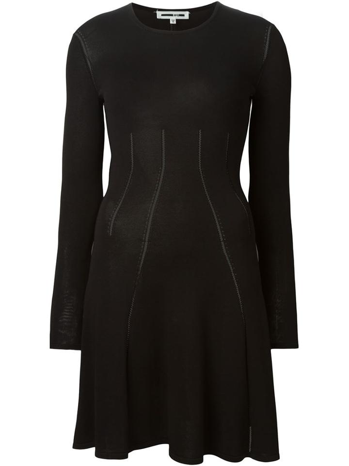 Mcq Alexander Mcqueen Longsleeved Flared Dress