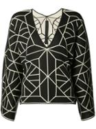 Gareth Pugh - Knitted Long Sleeve T-shirt - Women - Silk/cotton - One Size, Black, Silk/cotton