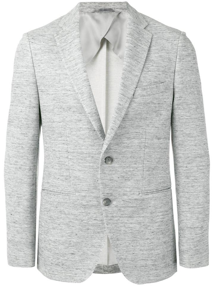 Boss Hugo Boss Classic Blazer, Men's, Size: 52, Grey, Cotton/linen/flax/spandex/elastane/polyimide