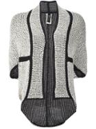 Zero + Maria Cornejo Half Sleeve Open Cardigan, Women's, Size: Large, White, Organic Cotton