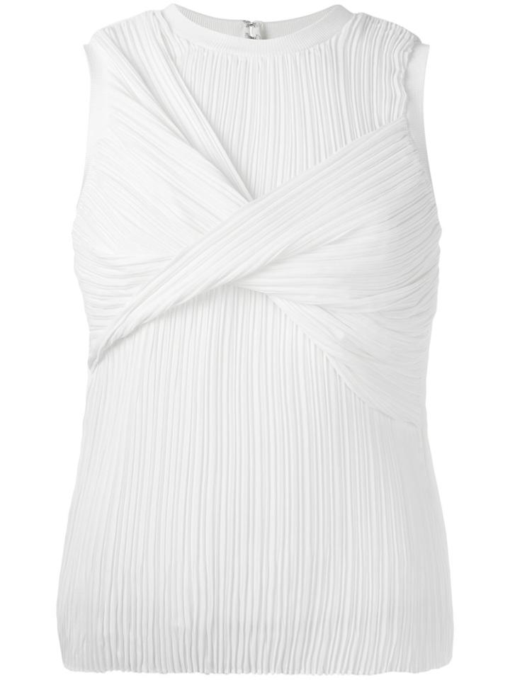 Victoria Victoria Beckham Pleated Knot Tank - White