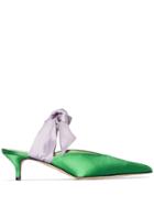 Gia Couture Bandana Girl 55mm Mules - Green