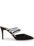Aquazzura Heeled Satin Mules - Black