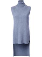 Studio Nicholson Ribbed Sleeveless Knitted Top, Women's, Size: 0, Grey, Cashmere/wool