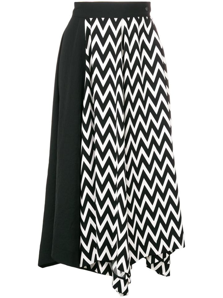 Loewe High Waisted Midi Skirt - Black