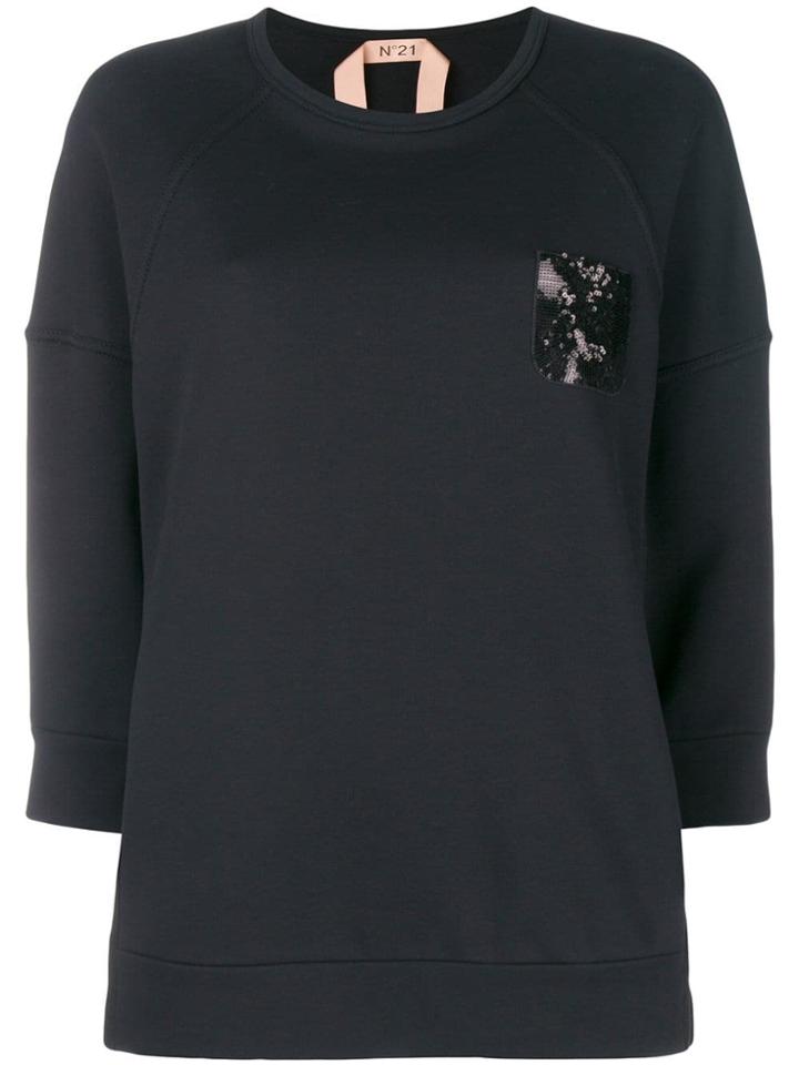 Nº21 Embellished Sweater - Black