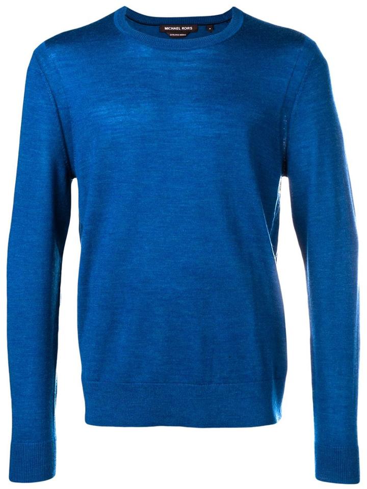 Michael Kors Round Neck Jumper - Blue