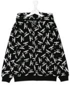 Boy London Kids All Over Logo Print Hoodie - Black