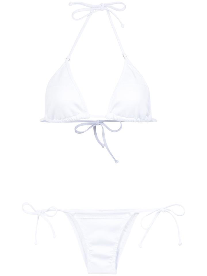 Amir Slama Triangle Bikini Set - White