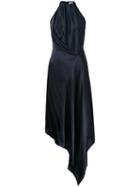 Bianca Spender Isabella Dress, Women's, Size: 8, Blue, Silk Satin