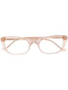 Liu Jo Transparent Cat-eye Frame Glasses - Neutrals