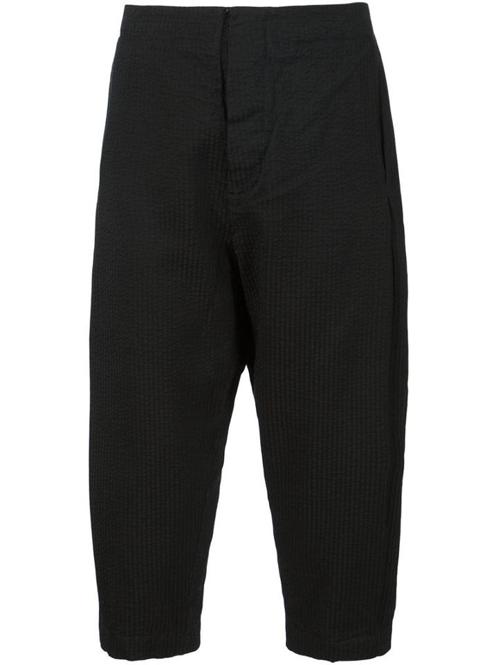 Uma Wang Textured Cropped Trousers