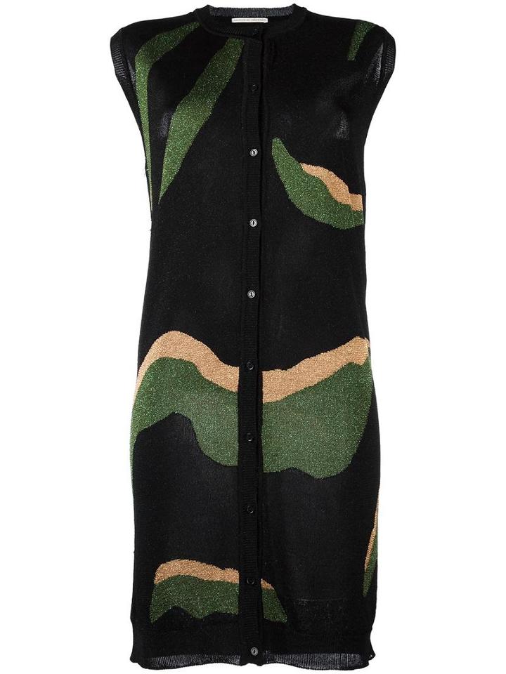 Marco De Vincenzo Sleeveless Cardigan, Women's, Size: 44, Black, Polyamide/viscose