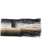 M Missoni Intarsia Knit Scarf - Black
