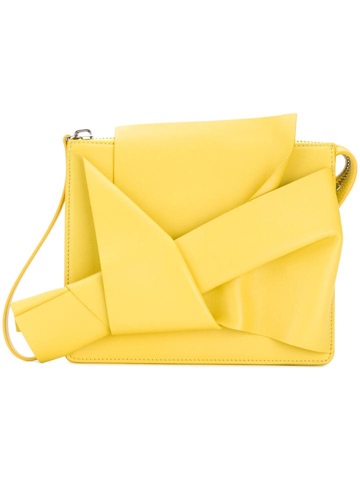 No21 Abstract Bow Clutch Bag - Yellow & Orange