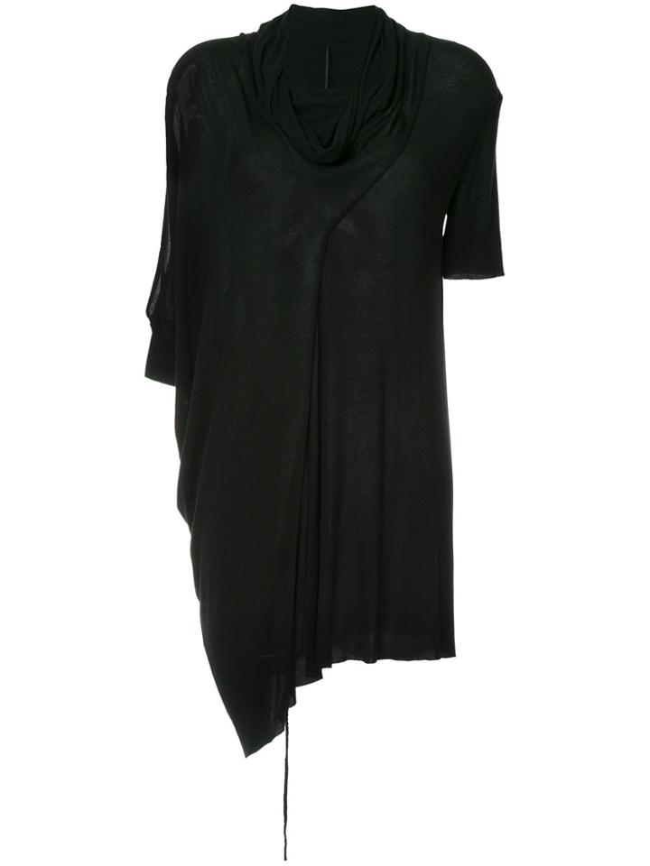 Masnada Long Draped Cut-out Sweater - Black