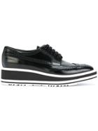 Prada Lace-up Derby Shoes - Black