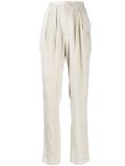 Isabel Marant Fany High-waisted Corduroy Trousers - Neutrals