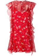 Ermanno Scervino Floral Print Mini Dress - Red