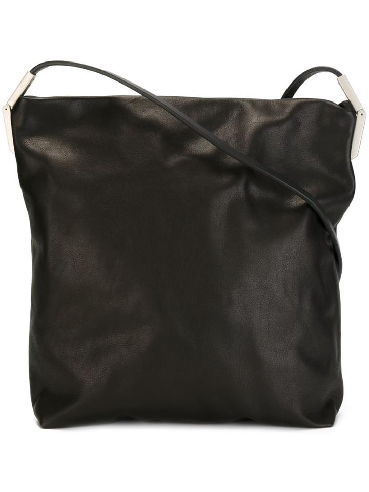 Rick Owens Oversized Shoulder Bag, Women's, Black, Calf Leather/cotton