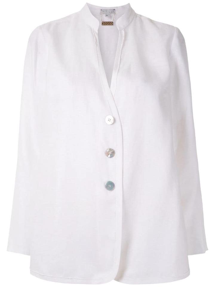 Alcaçuz Magalhães Linen Shirt - White