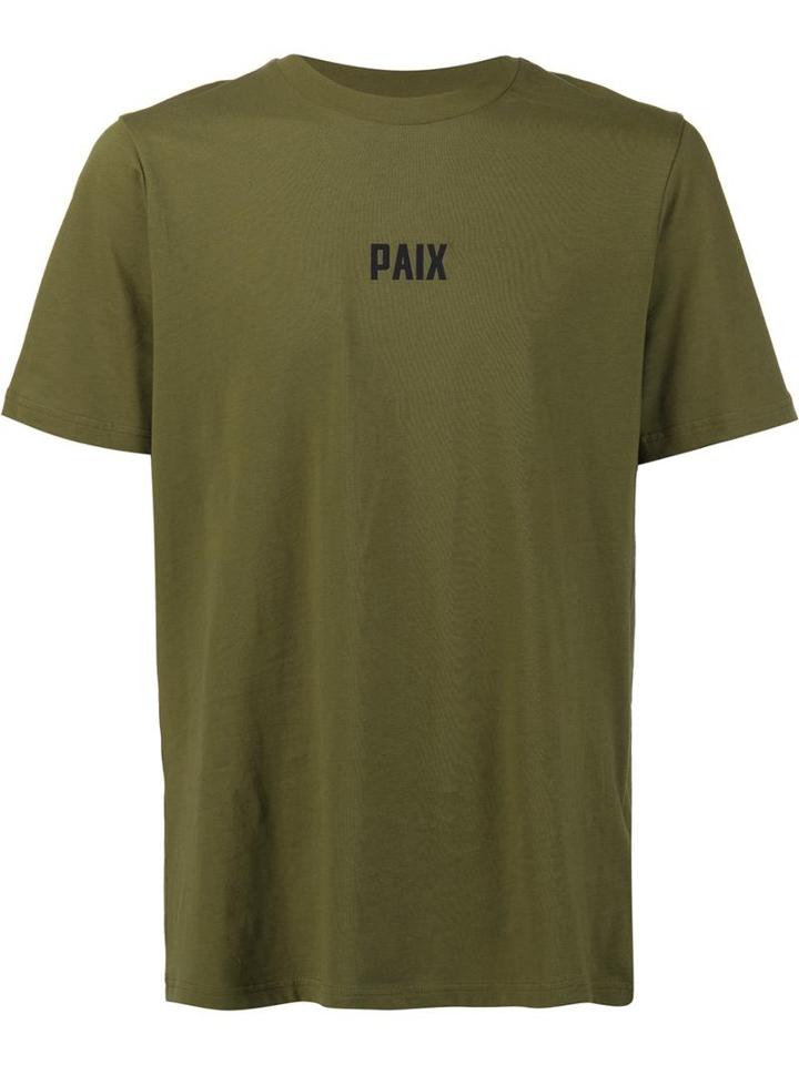 Oamc 'wasp' T-shirt, Men's, Size: Large, Green, Cotton