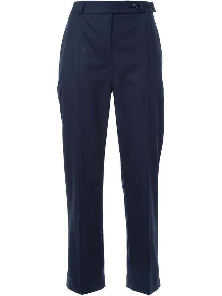 22/4 By Stephanie Hahn Pleated Cropped Tapered Trousers