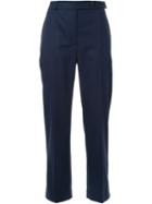 22/4 By Stephanie Hahn Pleated Cropped Tapered Trousers