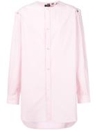 Raf Simons Button Sleeve Shirt - Pink & Purple