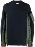 Sacai Pocket Sleeve Sweater - Blue