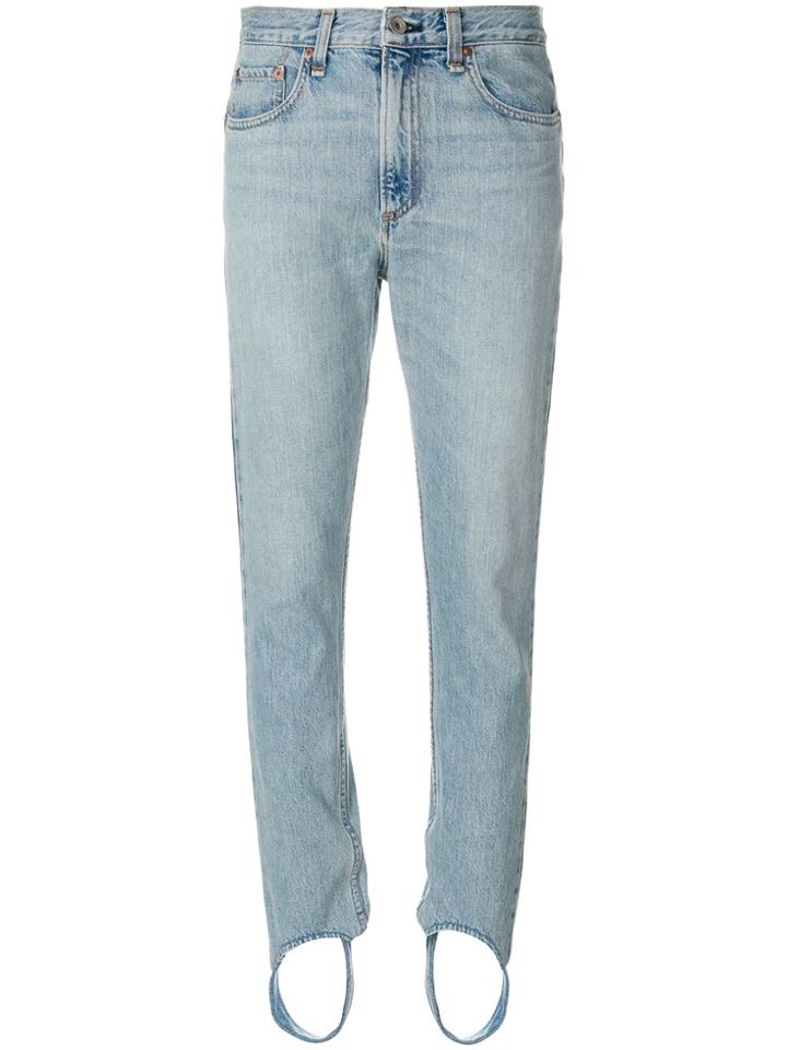 Rag & Bone /jean Olivia Stirrup Jeans - Blue